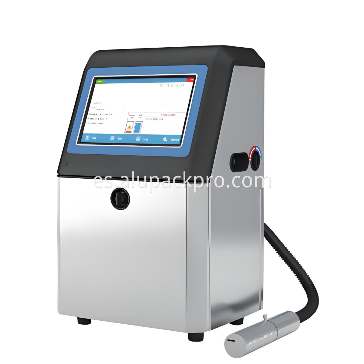 Laser coding machine for aluminum